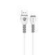 Lenyes LC979 USB-A to Lightning Hızlı Şarj Özellikli Data ve Şarj Kablosu 2.4A 1M Beyaz