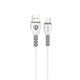 Lenyes LC979 USB-A to Micro Hızlı Şarj Özellikli Data ve Şarj Kablosu 2.4A 1M Beyaz