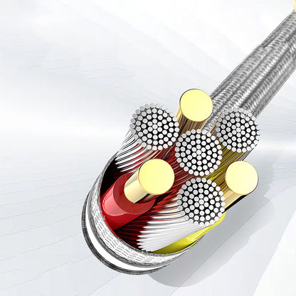 Lenyes LC980 USB-A to Type-C Hızlı Şarj Özellikli Örgülü Data ve Şarj Kablosu 1M 2.4A Siyah