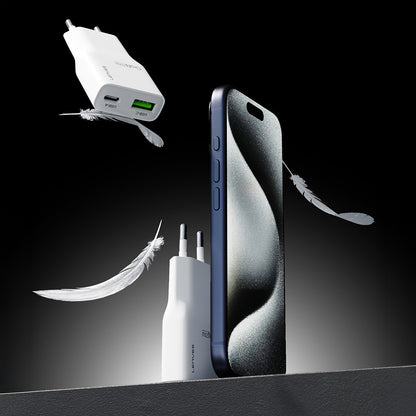 Lenyes LCH11 Serisi Type-C to Type-C GaN Teknolojili PD Hızlı Şarj Özellikli Kablolu Şarj Seti 20W Beyaz