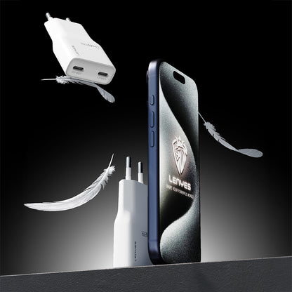 Lenyes LCH15-EU TC-TC Type-C to Type-C GaN Teknolojili PD Hızlı Şarj Özellikli Şarj Seti 20W Beyaz