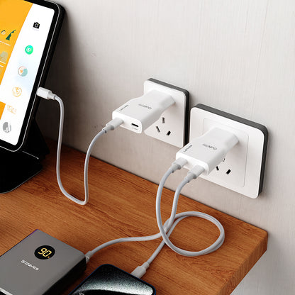 Lenyes LCH15-EU TC-TC Type-C to Type-C GaN Teknolojili PD Hızlı Şarj Özellikli Şarj Seti 20W Beyaz