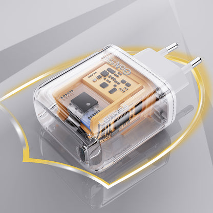 Lenyes LCH90 Type-C GaN Teknolojili PD Hızlı Şarj Özellikli Şarj Başlığı 20W Beyaz