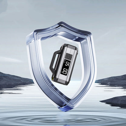 Lenyes LCI202 LED Işıklı Araç Akü Acil Durum Takviye Güç Kaynağı ve Hava Kompresörü 12V 150W 10000mAh Gri