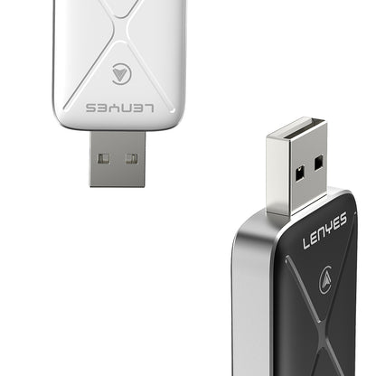 Lenyes LCP01 Android Auto Destekli CarPlay USB Bluetooth 5.0 Wireless Transmitter Adaptör Siyah