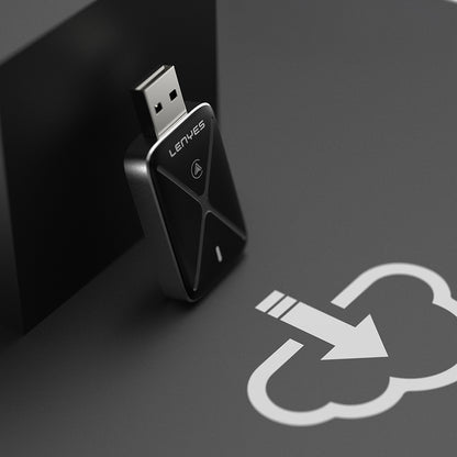 Lenyes LCP01 Android Auto Destekli CarPlay USB Bluetooth 5.0 Wireless Transmitter Adaptör Siyah