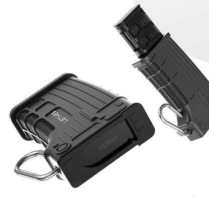 Lenyes LCR03 Type-C Kablolu Su Geçirmez Çoklu Kart Depolama ve Okuyucu Kutusu 10 Gbps Siyah