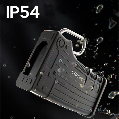 Lenyes LCR03 Type-C Kablolu Su Geçirmez Çoklu Kart Depolama ve Okuyucu Kutusu 10 Gbps Siyah