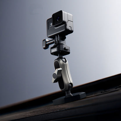 Lenyes LCT105 Teleskopik Vantuzlu Tasarım Aksiyon Kamera Tutucu Siyah