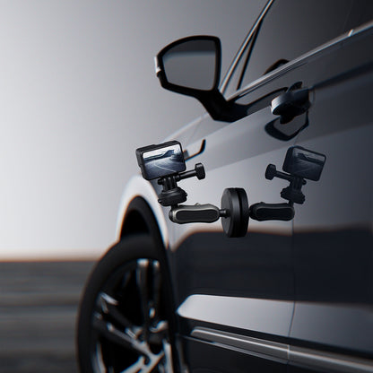 Lenyes LCT105 Teleskopik Vantuzlu Tasarım Aksiyon Kamera Tutucu Siyah