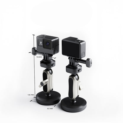 Lenyes LCT105 Teleskopik Vantuzlu Tasarım Aksiyon Kamera Tutucu Siyah