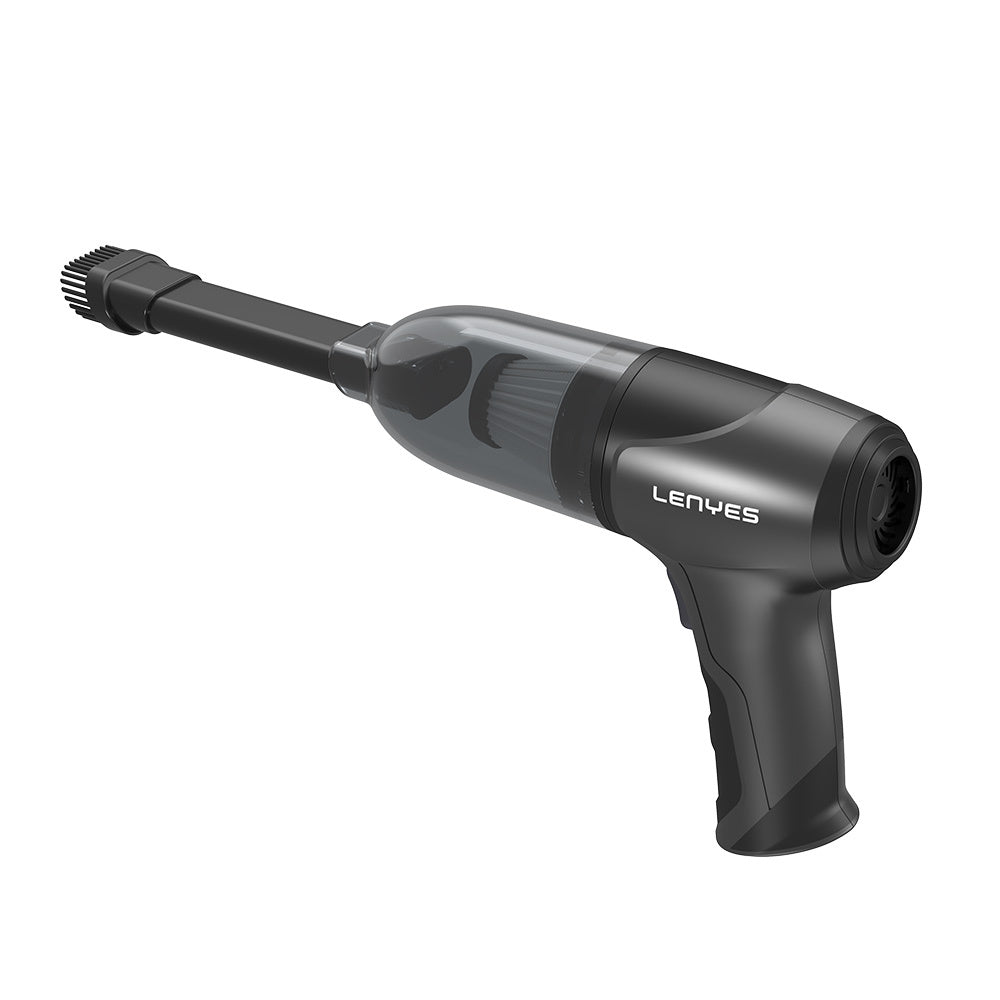 Lenyes LCV201 4in1 Üfleme-Emme-Vakumlama ve Şişirme Özellikli 6 Parça Aparatlı Elektrikli Oto Araç Süpürgesi 5000PA Siyah