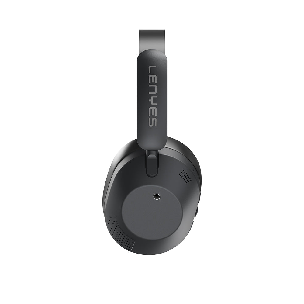 Lenyes LH28 Katlanabilir Tasarımlı ANC Özellikli ENC Teknolojili Kulak Üstü Bluetooth Kulaklık v5.4 Siyah