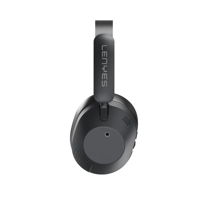 Lenyes LH28 Katlanabilir Tasarımlı ANC Özellikli ENC Teknolojili Kulak Üstü Bluetooth Kulaklık v5.4 Siyah