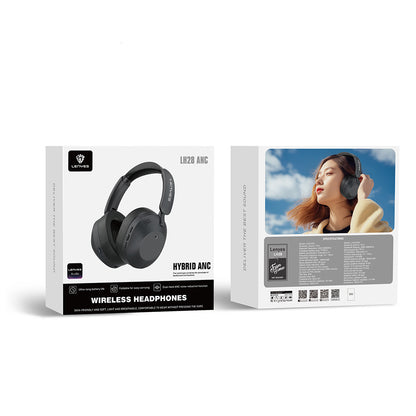 Lenyes LH28 Katlanabilir Tasarımlı ANC Özellikli ENC Teknolojili Kulak Üstü Bluetooth Kulaklık v5.4 Siyah