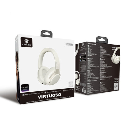 Lenyes LH29 ANC Özellikli TWS Kulak Üstü Bluetooth Kulaklık v5.4 Beyaz