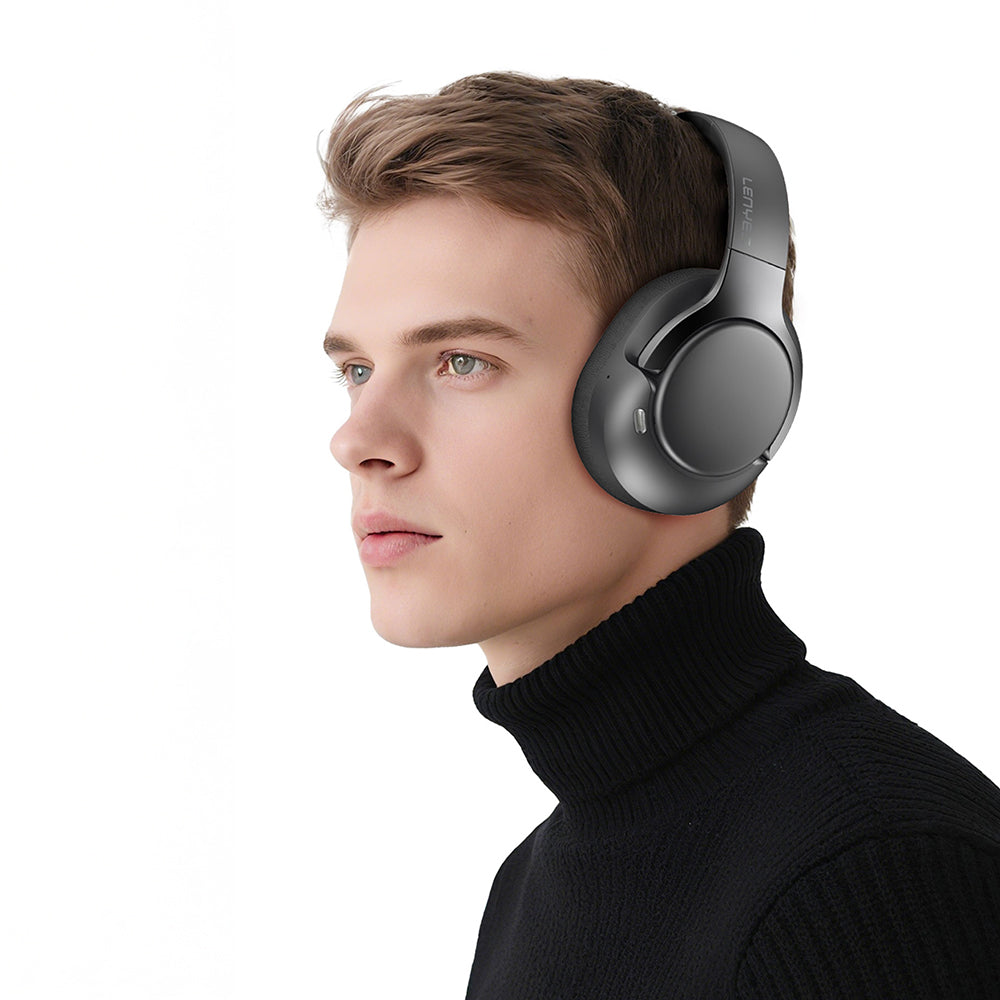 Lenyes LH29 ANC Özellikli TWS Kulak Üstü Bluetooth Kulaklık v5.4 Siyah