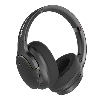 Lenyes LH61 Katlanabilir Tasarımlı TWS Kulak Üstü Bluetooth Kulaklık v5.4 Krem