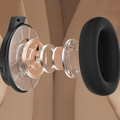 Lenyes LH61 Katlanabilir Tasarımlı TWS Kulak Üstü Bluetooth Kulaklık v5.4 Siyah