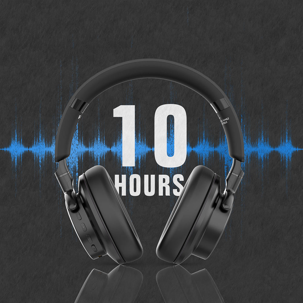 Lenyes LH80 Kulak Üstü Bluetooth Kulaklık v5.0 Siyah