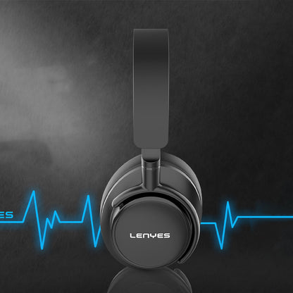 Lenyes LH80 Kulak Üstü Bluetooth Kulaklık v5.0 Siyah