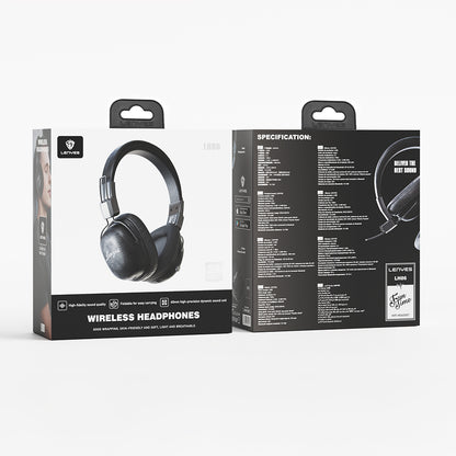 Lenyes LH86 Hi-Fi Ses Kaliteli Kulak Üstü Bluetooth Kulaklık v5.4 Siyah
