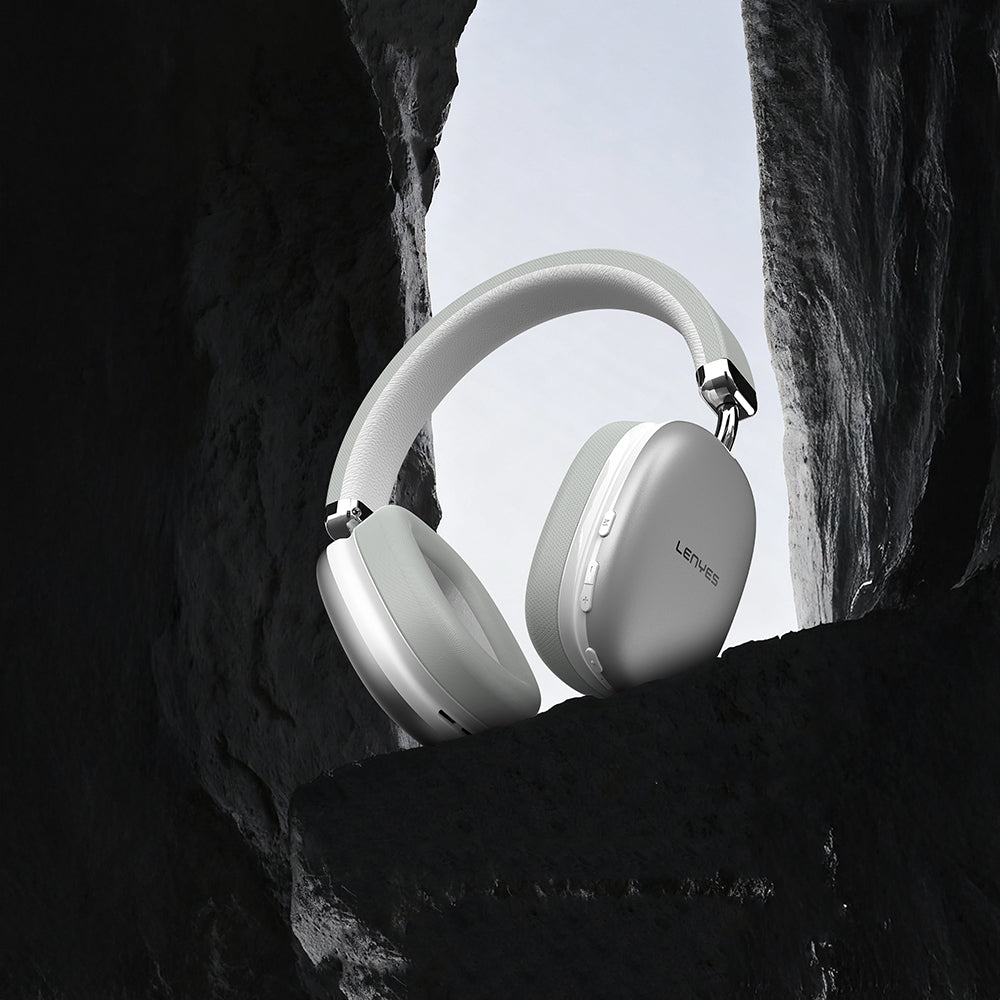 Lenyes LH87 TWS Kulak Üstü Bluetooth Kulaklık v5.3 Gümüş