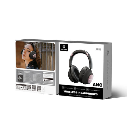 Lenyes LH89 ANC Özellikli TWS Kulak Üstü Bluetooth Kulaklık v5.3 Siyah