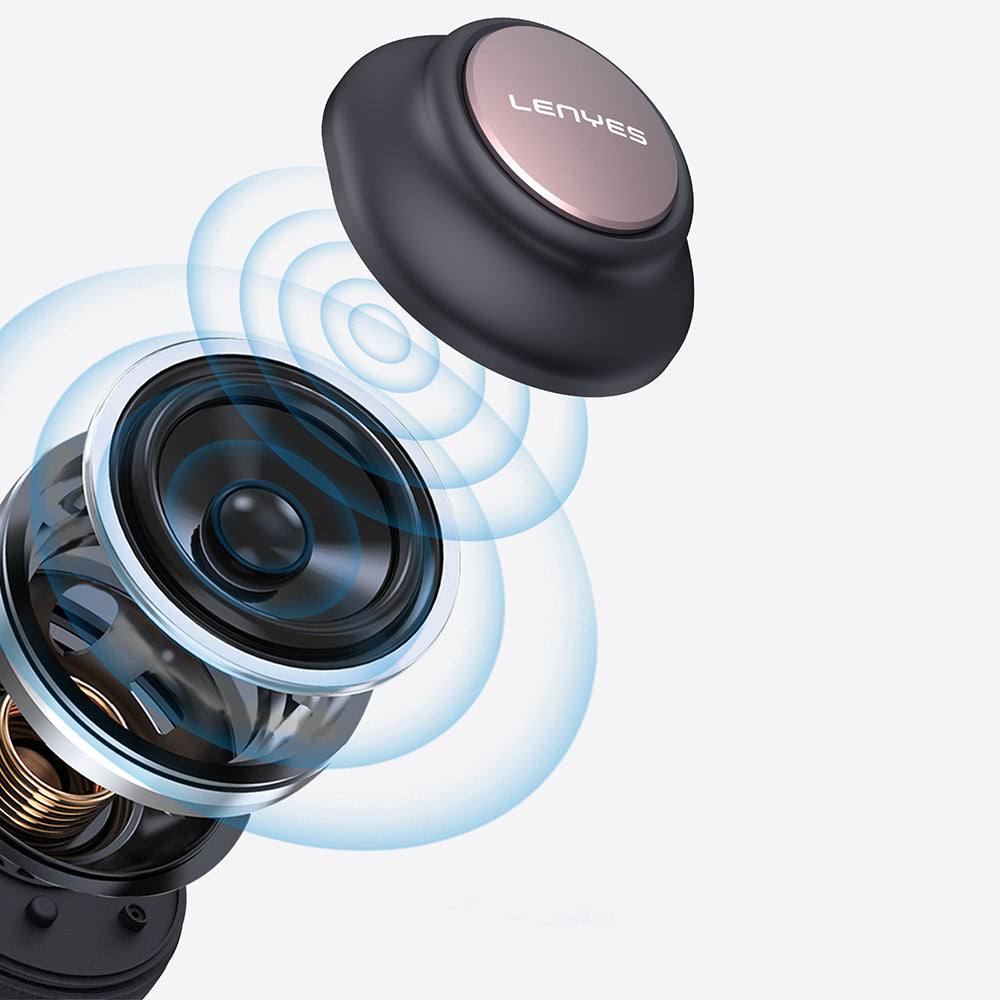 Lenyes LH89 ANC Özellikli TWS Kulak Üstü Bluetooth Kulaklık v5.3 Siyah