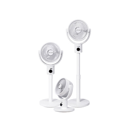 Lenyes LHF10 Dijital LED Göstergeli 5 Kademeli Uzaktan Kumandalı Uzayabilen Gövdeli 10 inç Fan Beyaz