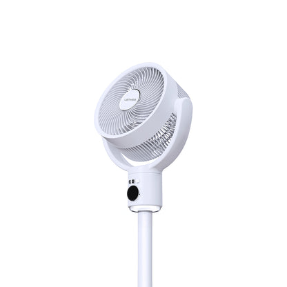Lenyes LHF10 Dijital LED Göstergeli 5 Kademeli Uzaktan Kumandalı Uzayabilen Gövdeli 10 inç Fan Beyaz