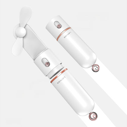 Lenyes LHF12 Powerbank Özellikli 3 Kademeli Portatif Soğutucu El Fanı Beyaz