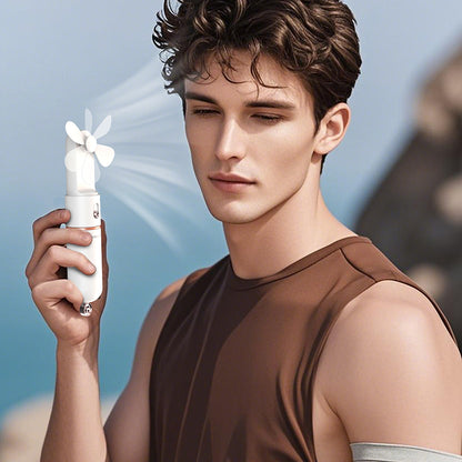 Lenyes LHF12 Powerbank Özellikli 3 Kademeli Portatif Soğutucu El Fanı Beyaz