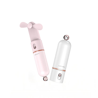 Lenyes LHF12 Powerbank Özellikli 3 Kademeli Portatif Soğutucu El Fanı Pembe