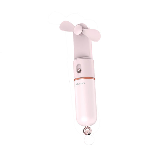 Lenyes LHF12 Powerbank Özellikli 3 Kademeli Portatif Soğutucu El Fanı Pembe