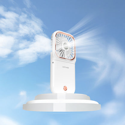 Lenyes LHF13 Powerbank Özellikli Standlı Portatif Soğutucu El Fanı Beyaz