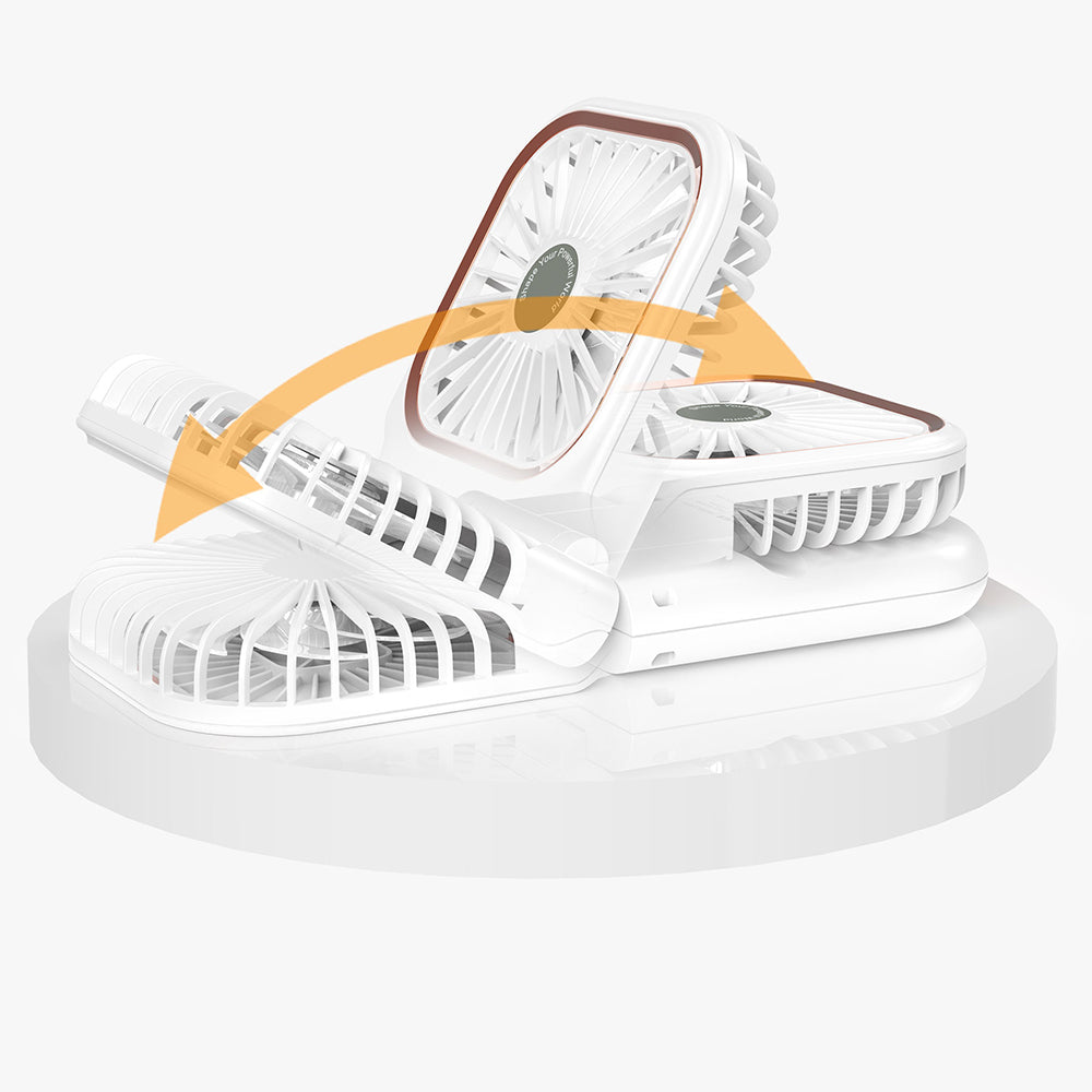 Lenyes LHF13 Powerbank Özellikli Standlı Portatif Soğutucu El Fanı Pembe