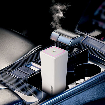 Lenyes LHU02 Küp Tipi RGB Atmosfer Işıklı Nano Sprey Sessiz Hava Nemlendirici Beyaz