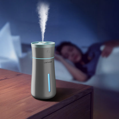 Lenyes LHU03 Vazo Tipi RGB Atmosfer Işıklı Nano Sprey Sessiz Hava Nemlendirici Beyaz