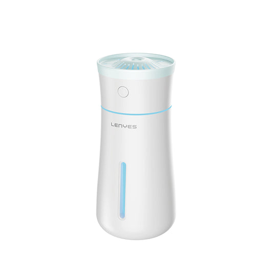 Lenyes LHU03 Vazo Tipi RGB Atmosfer Işıklı Nano Sprey Sessiz Hava Nemlendirici Beyaz