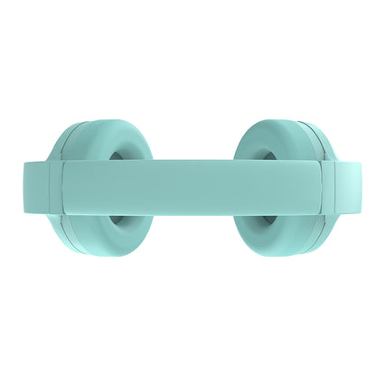 Lenyes LKH31 Ayarlanabilir Çocuklara Özel Kulak Üstü Kablolu ve Bluetooth Kulaklık v5.4 Yeşil