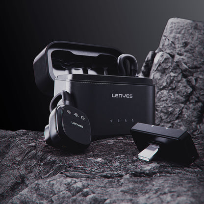 Lenyes LM209 Lightning Portlu Kablosuz Yaka Mikrofonu Siyah