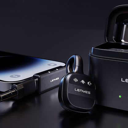 Lenyes LM209 Lightning Portlu Kablosuz Yaka Mikrofonu Siyah