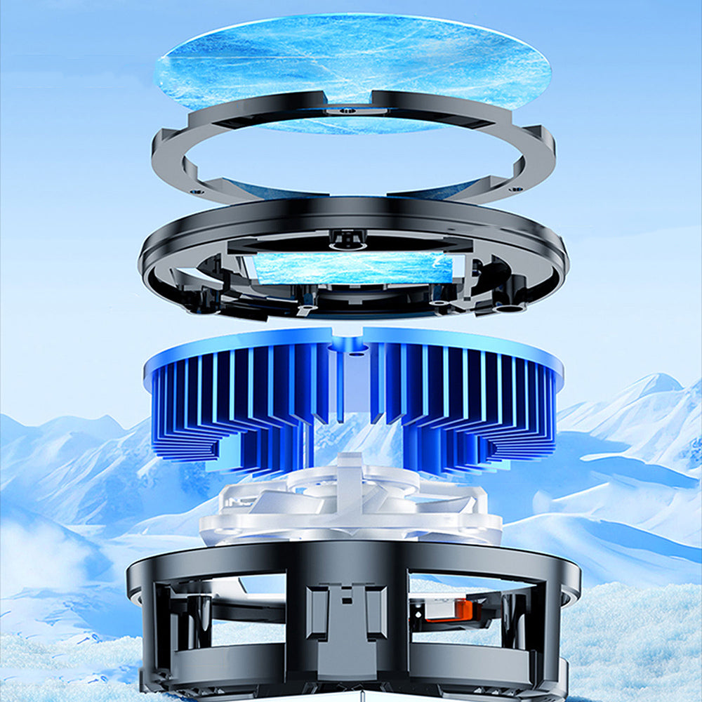 Lenyes LPC202 3 Kademeli TEC Soğutma Sistemli Telefon Soğutucu Fan Siyah