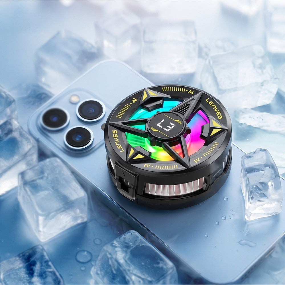 Lenyes LPC204 Yapay Zeka Destekli RGB Işıklı Alüminyum Telefon Soğutucu Fan