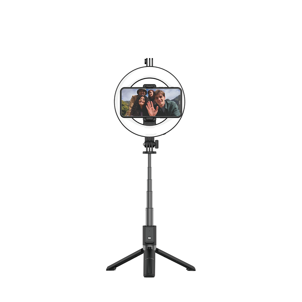 Lenyes LPH102 Uzaktan Kumandalı Çok Fonksiyonlu Ring Light Selfie Çubuğu Siyah