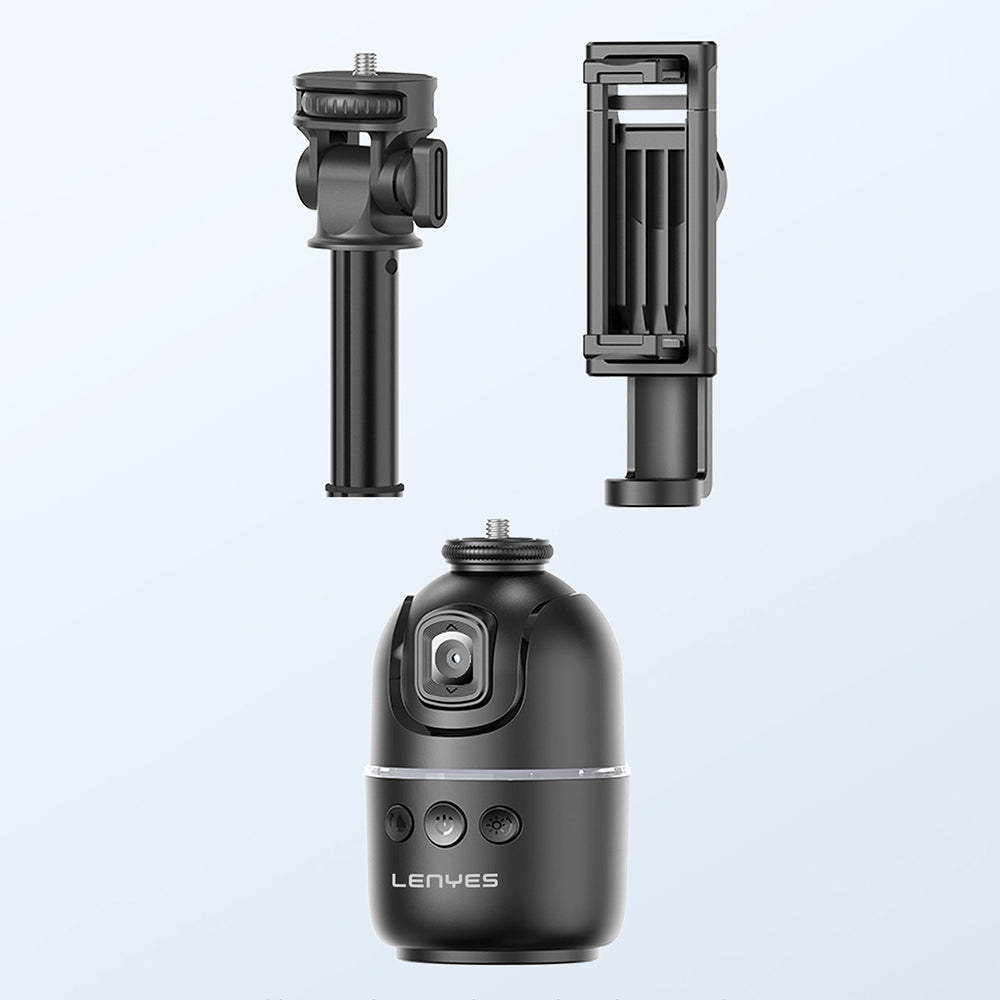 Lenyes LPH104 Canlı Yayın 360 Derece Dönebilen Akıllı Yüz Tanıma Takip Standı Siyah