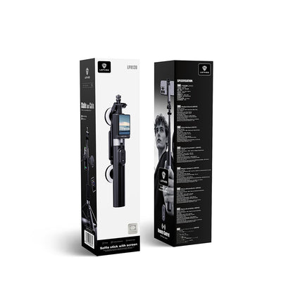 Lenyes LPH120 Uzaktan Kumandalı Çok Fonksiyonlu Sabitleyici Ekranlı Tripod ve Selfie Çubuğu