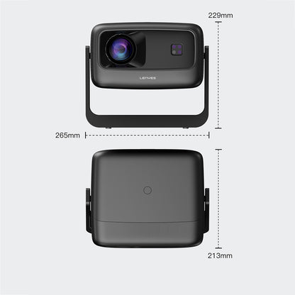 Lenyes LPR02 4.45” LCD 360 Derece Dönebilen Otomatik Netleme Özellikli Projektör Yansıtma Cihazı Koyu Gri