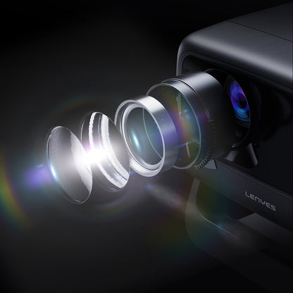 Lenyes LPR02 4.45” LCD 360 Derece Dönebilen Otomatik Netleme Özellikli Projektör Yansıtma Cihazı Koyu Gri